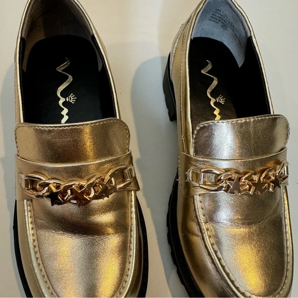 Nina Girls' Aimee gold shoe size 13